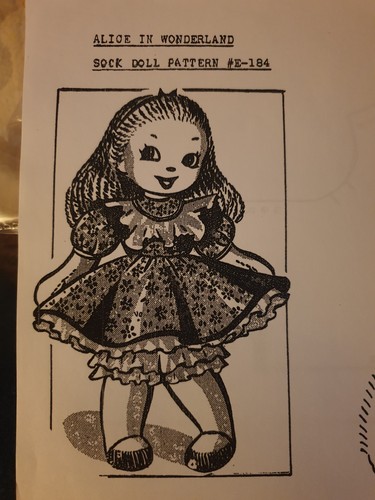 Alice wonderland rag doll - alice,
