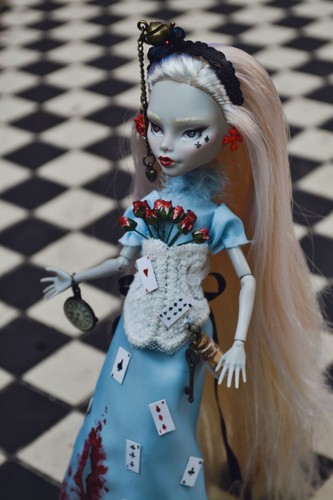 Art doll monster - high, custom