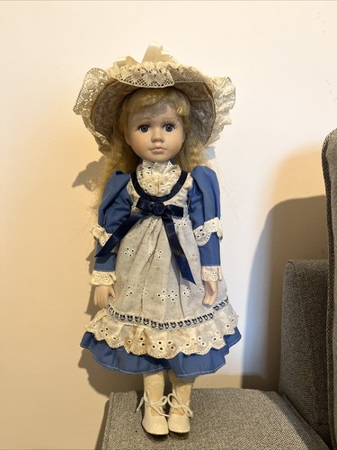 Vintage porcelain doll - porcelain,