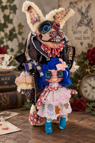 Ooak alice wonderland white - alice,